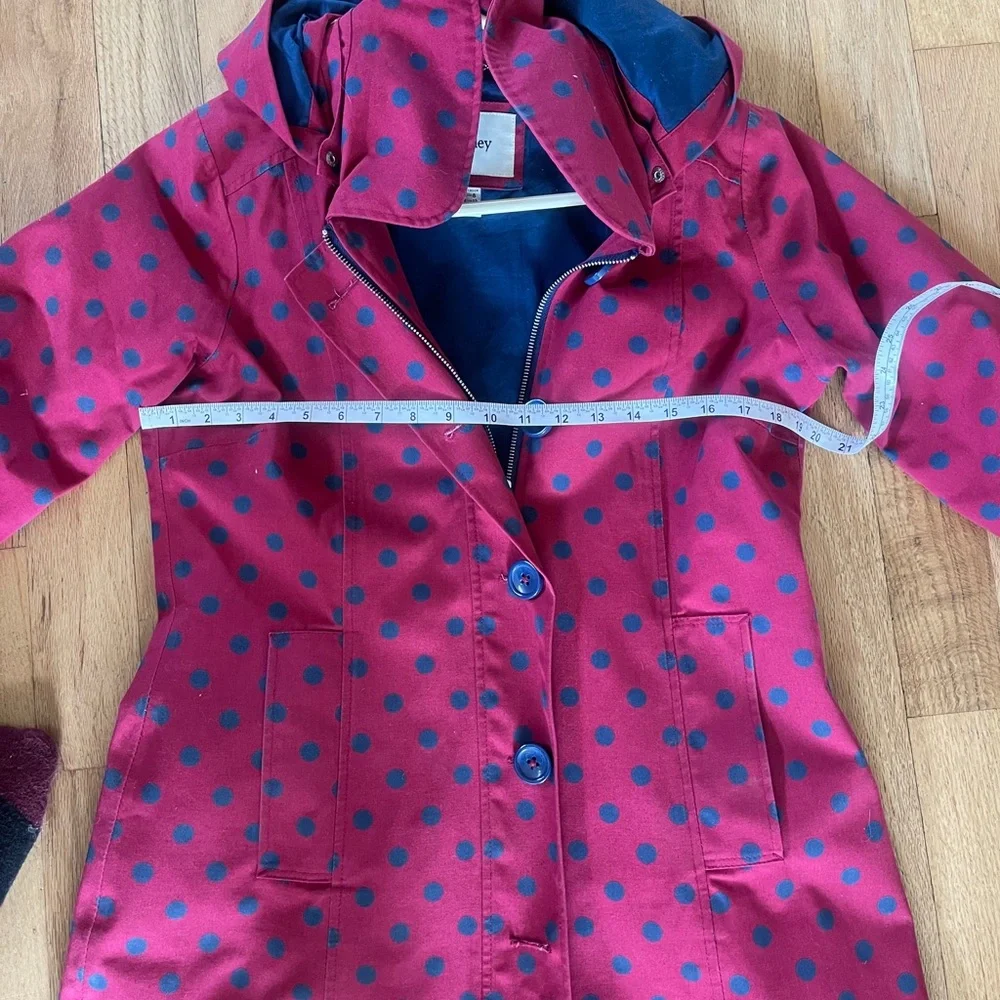 Hatley Blue and Red Polka Dot Coat - Picture 7 of 7